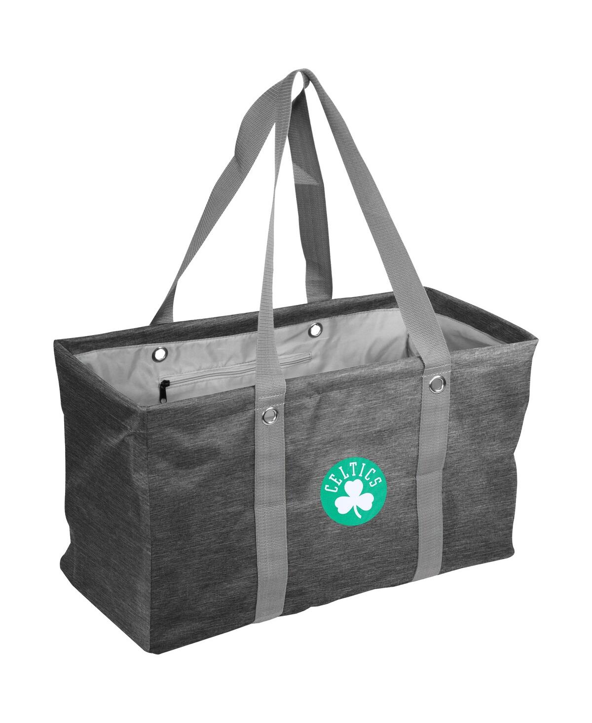 Logo Brands Men's And Women's Boston Celtics Crosshatch Picnic Caddy Tote Bag In Black