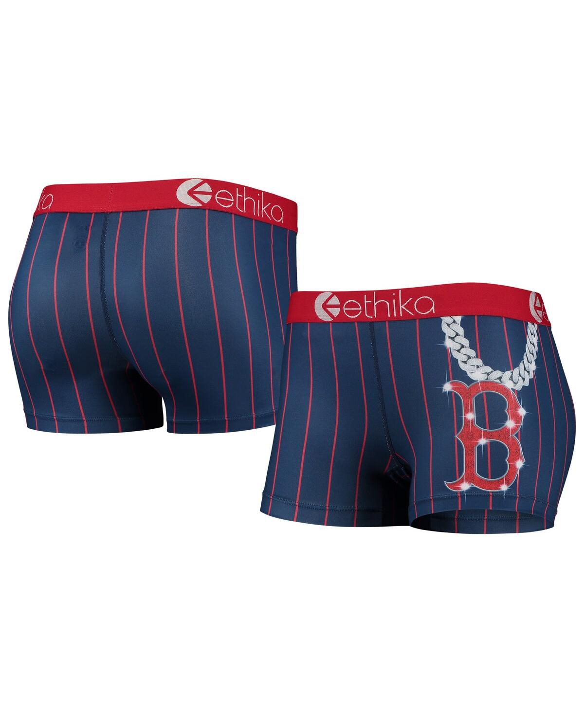 Ethika Women's  Navy Boston Red Sox Slugger Shorts