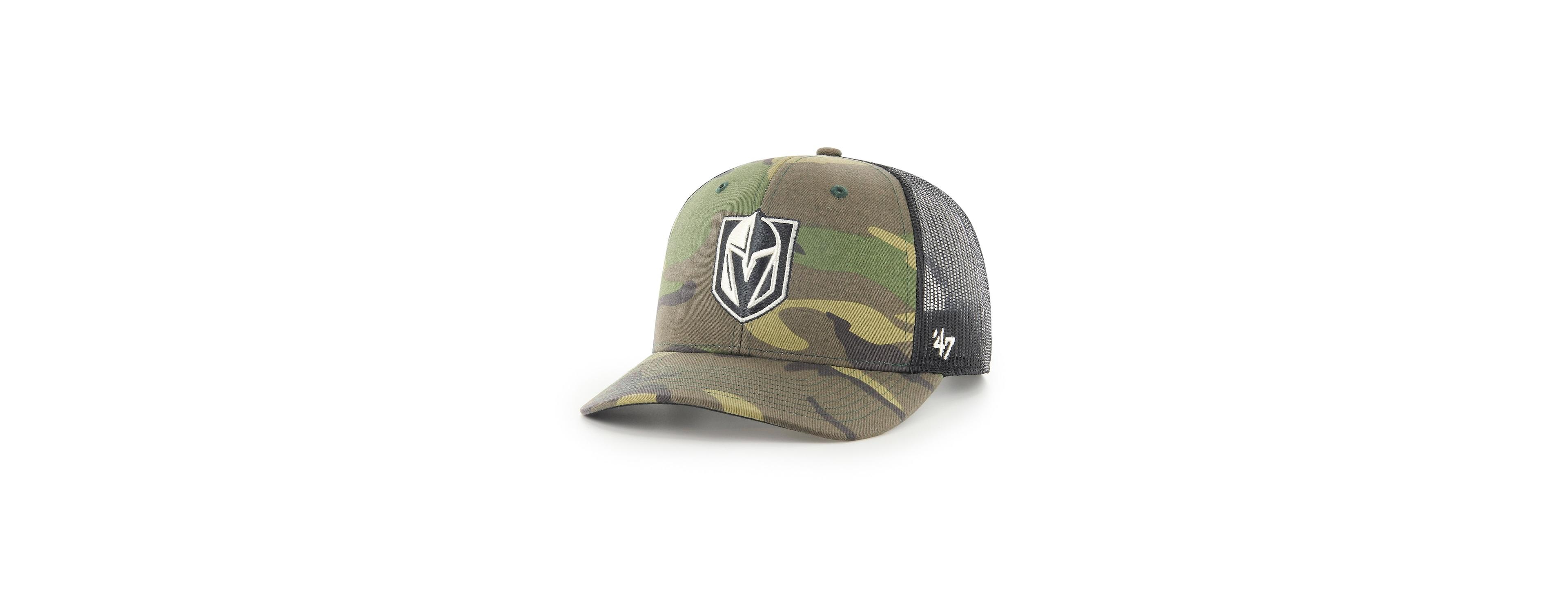 Men's '47 Brand Camo and Black Vegas Golden Knights Trucker Snapback Hat