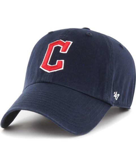 Детская кепка '47 Brand Navy Cleveland Guardians Clean Up Adjustable Hat