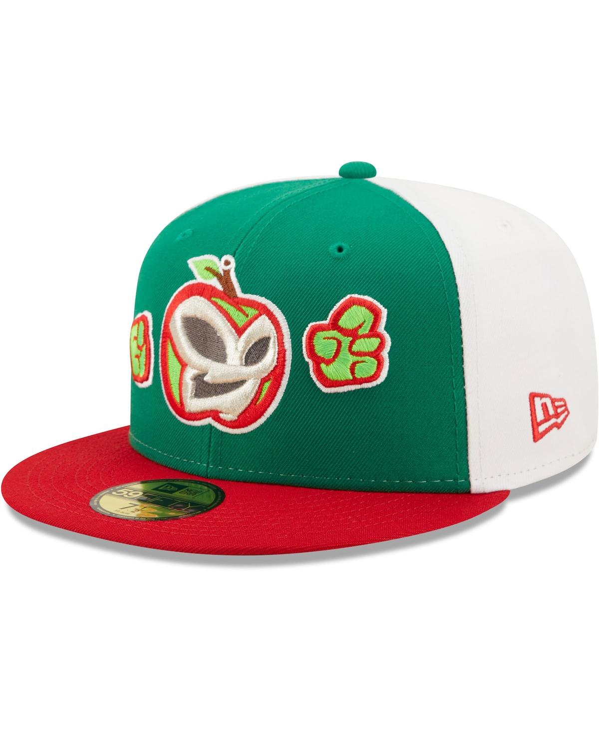 New Era Men's  Green, Red Manzanas Luchadoras De Fort Wayne Copa De La Diversion 59fifty Fitted Hat In Green,red