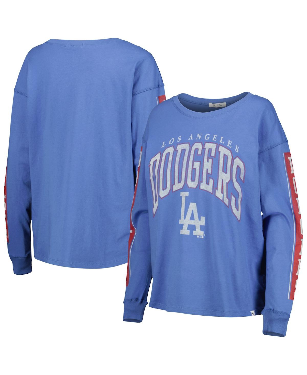 47 BRAND WOMEN'S '47 BRAND ROYAL LOS ANGELES DODGERS STATEMENT LONG SLEEVE T-SHIRT 