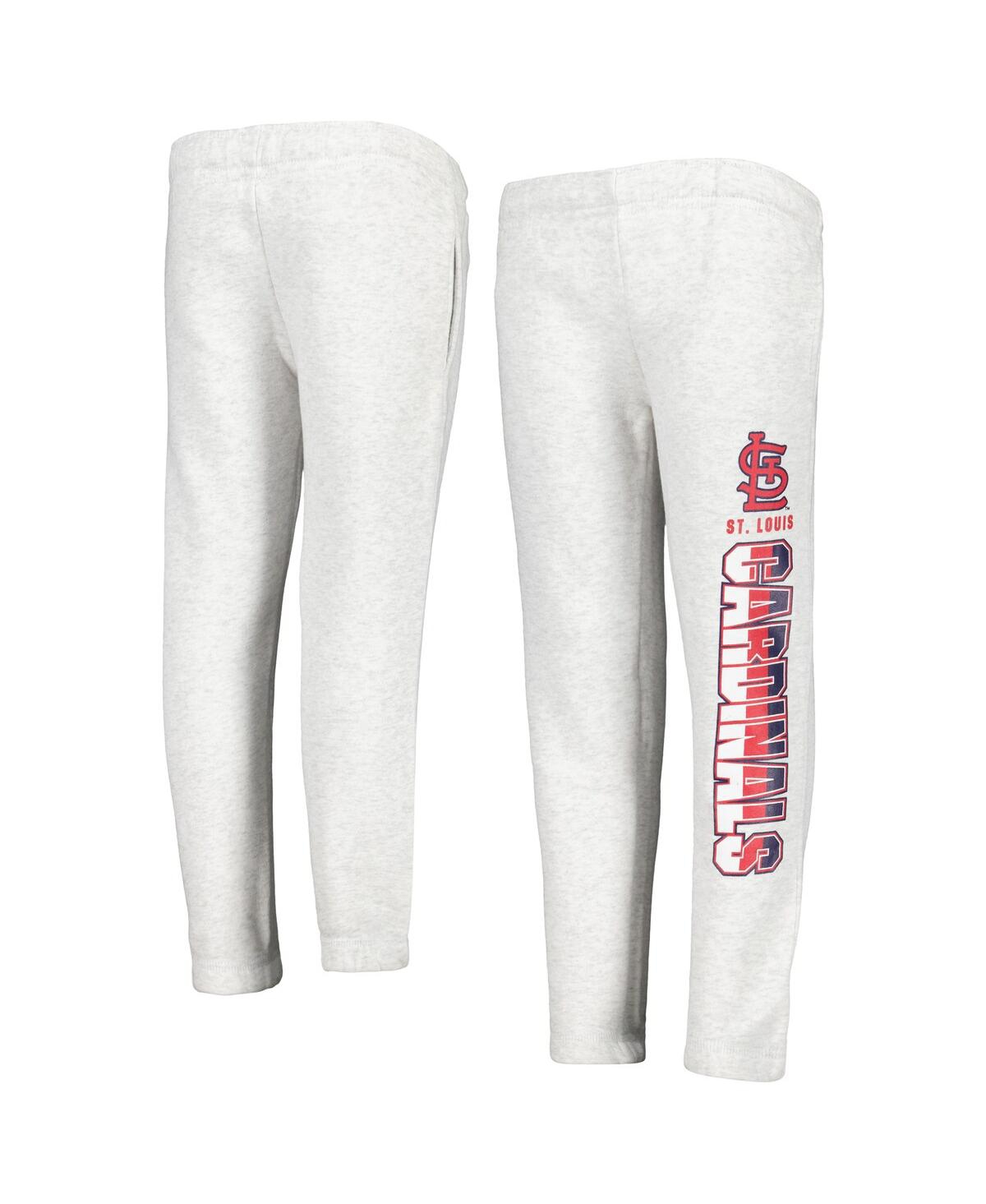 Outerstuff Big Boys And Girls Ash St. Louis Cardinals Game Time Fleece Pants In Ash
