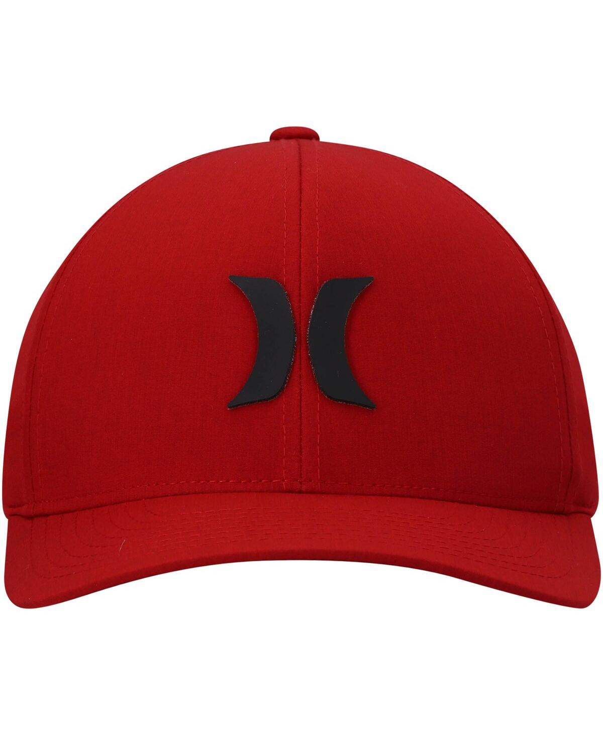 Shop Hurley Men's  Red Sonic H2o-dri Phantom Flex Hat