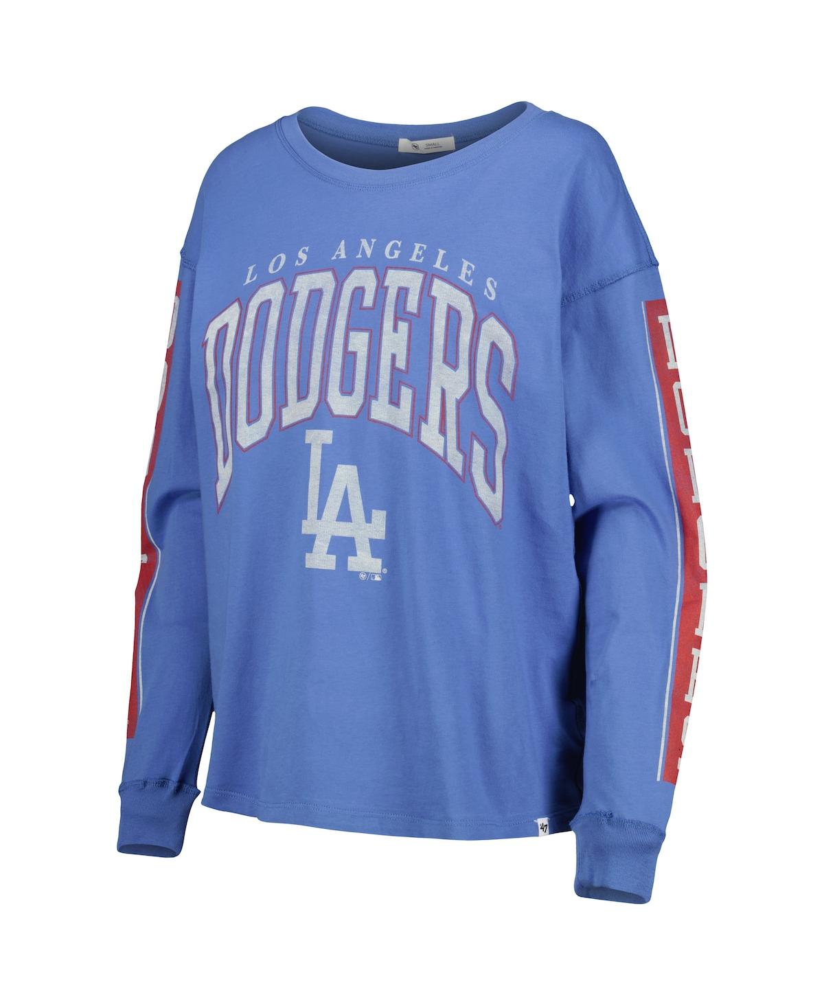 47 BRAND WOMEN'S '47 BRAND ROYAL LOS ANGELES DODGERS STATEMENT LONG SLEEVE T-SHIRT 