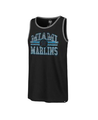 Men's Black Miami Marlins Winger Franklin Tank Top