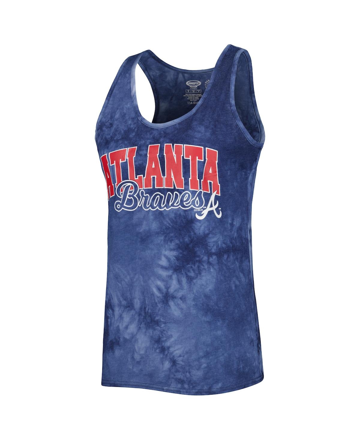 Shop Concepts Sport Women's  Navy Atlanta Braves Billboard Racerback Tank And Shorts Sleep Set