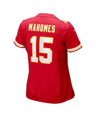 Nike Kansas City Chiefs No15 Patrick Mahomes Red Team Color Women's Stitched NFL 100th Season Vapor Limited Jersey