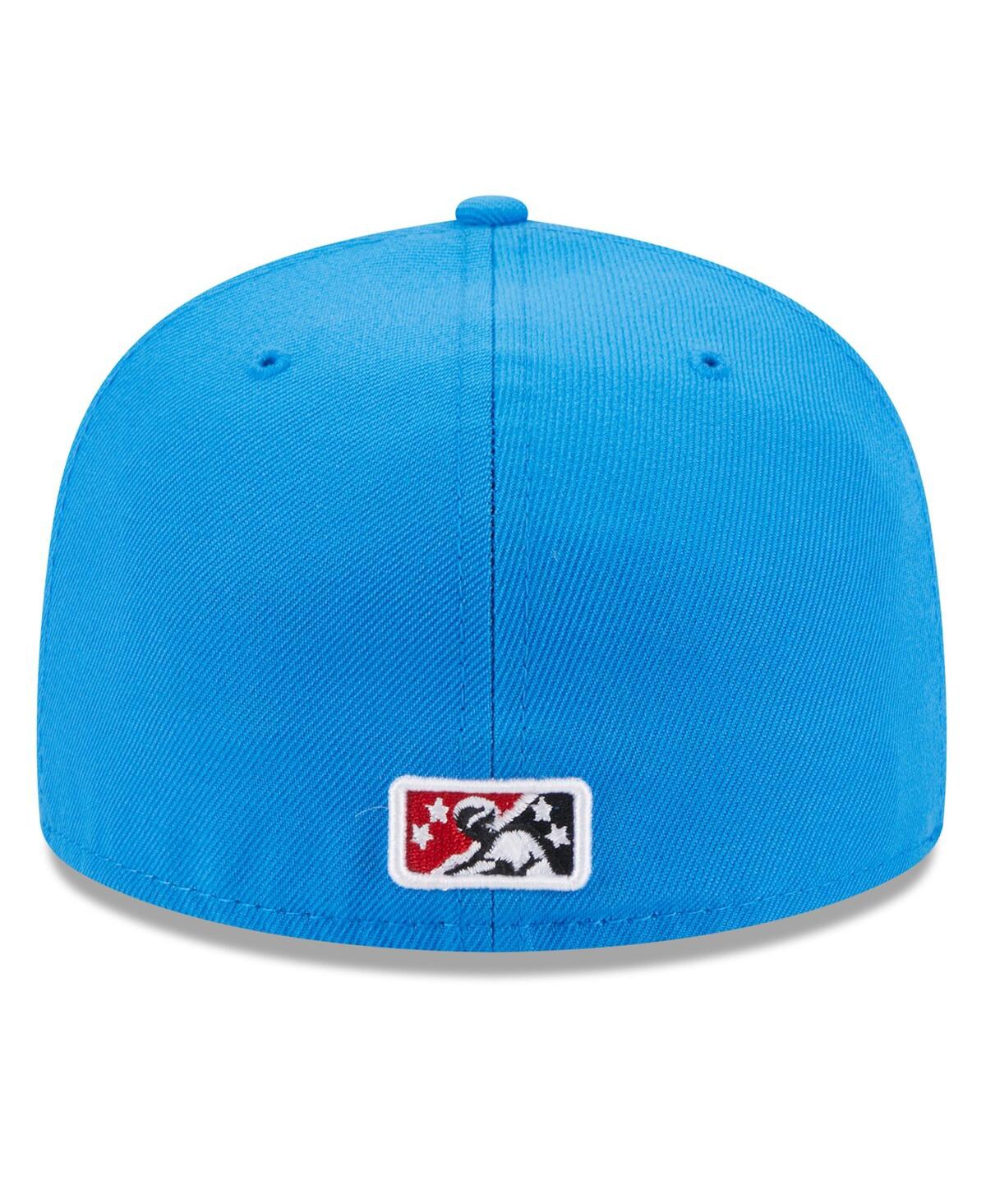 NEW ERA MEN'S NEW ERA BLUE ROCKET CITY TRASH PANDAS AUTHENTIC COLLECTION ALTERNATE LOGO 59FIFTY FITTED HAT 