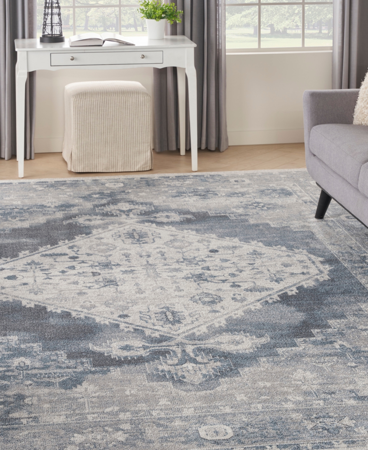 Nourison Home Astra Machine Washable ASW11 7'10" x 10' Area Rug