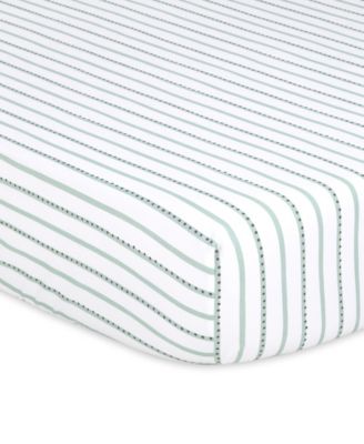 Celestial Stars and Elephant Fitted Crib Sheets, Unisex 8-Pack Set, Grey, Green