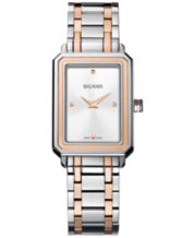 Rectangle two online tone women's watch