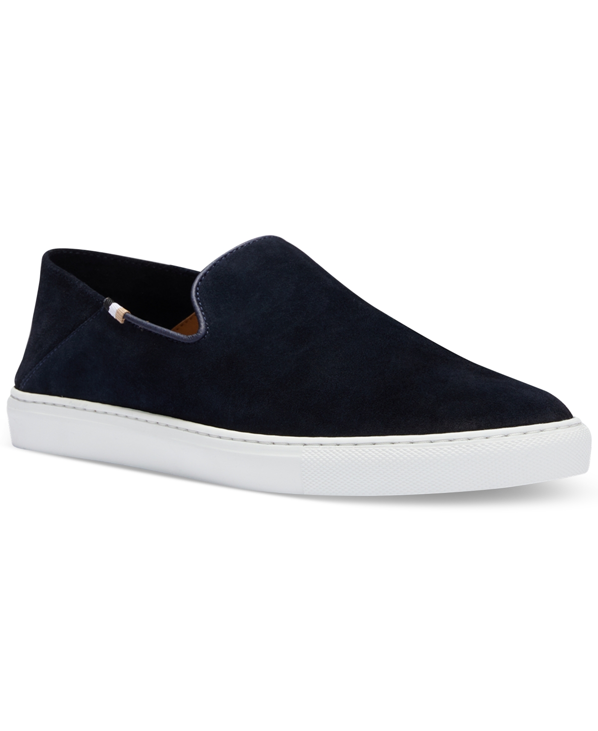 Hugo Boss Rey Suede Slip-on Sneaker In Blue
