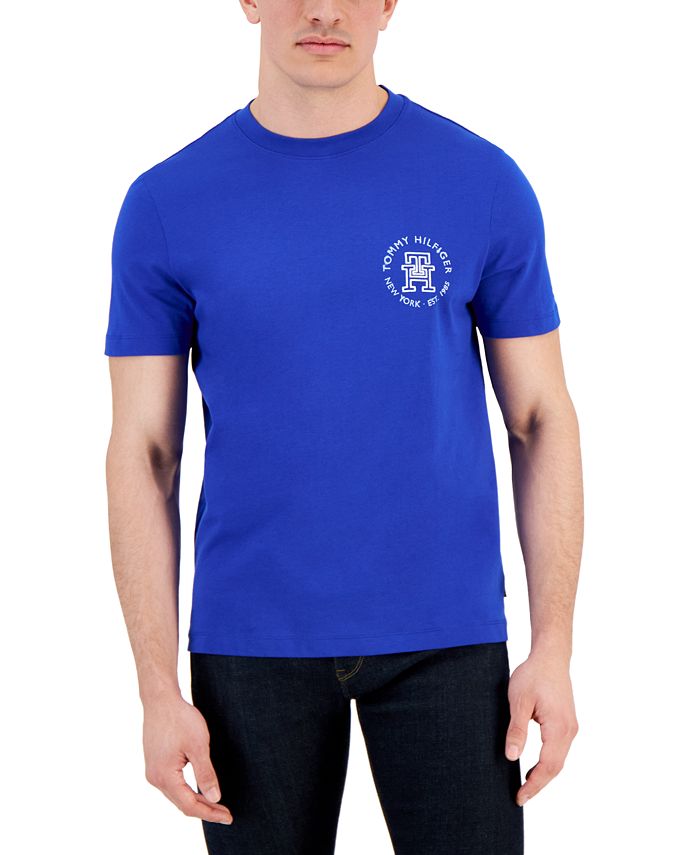 Tommy Hilfiger Men's Monogrammed Logo Back Graphic T-Shirt - Macy's