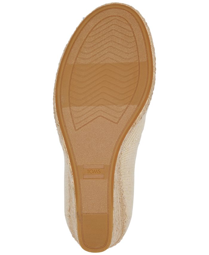 toms peep toe wedges