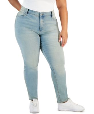 Style & Co - Plus Size Mid-Rise Straight-Leg Jeans