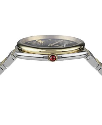 稀少 Ferragamo(フェラガモ) 34 mm Cuir Ladies Watch Ferragamo Salvatore Women's Swiss Cuir Two-Tone Stainless