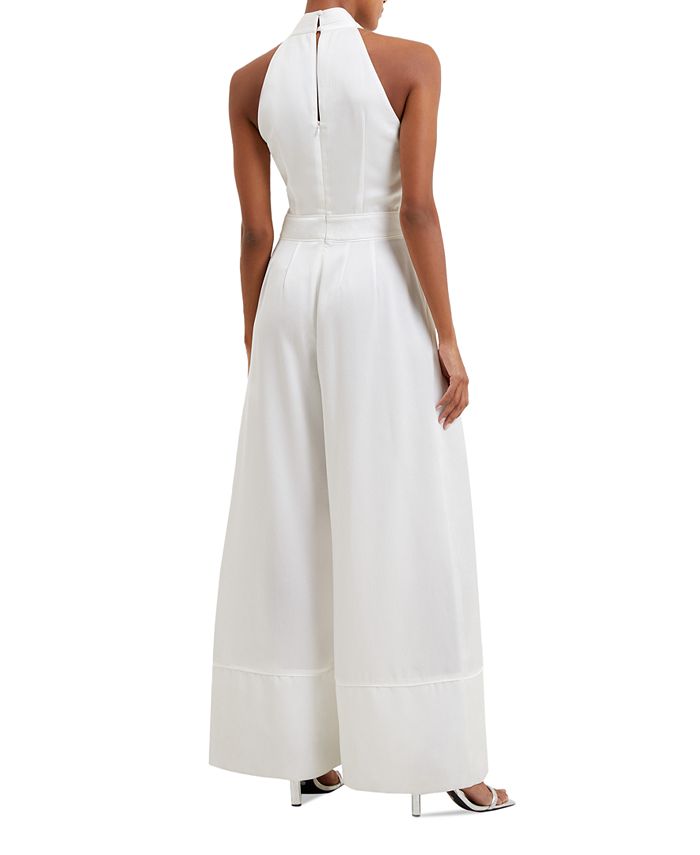 French Connection Women's Harlow Satin Crossover Jumpsuit - Macy's