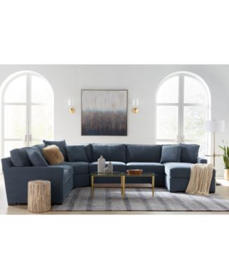 Radley Fabric Sectional Sofa - Macy's Exclusive