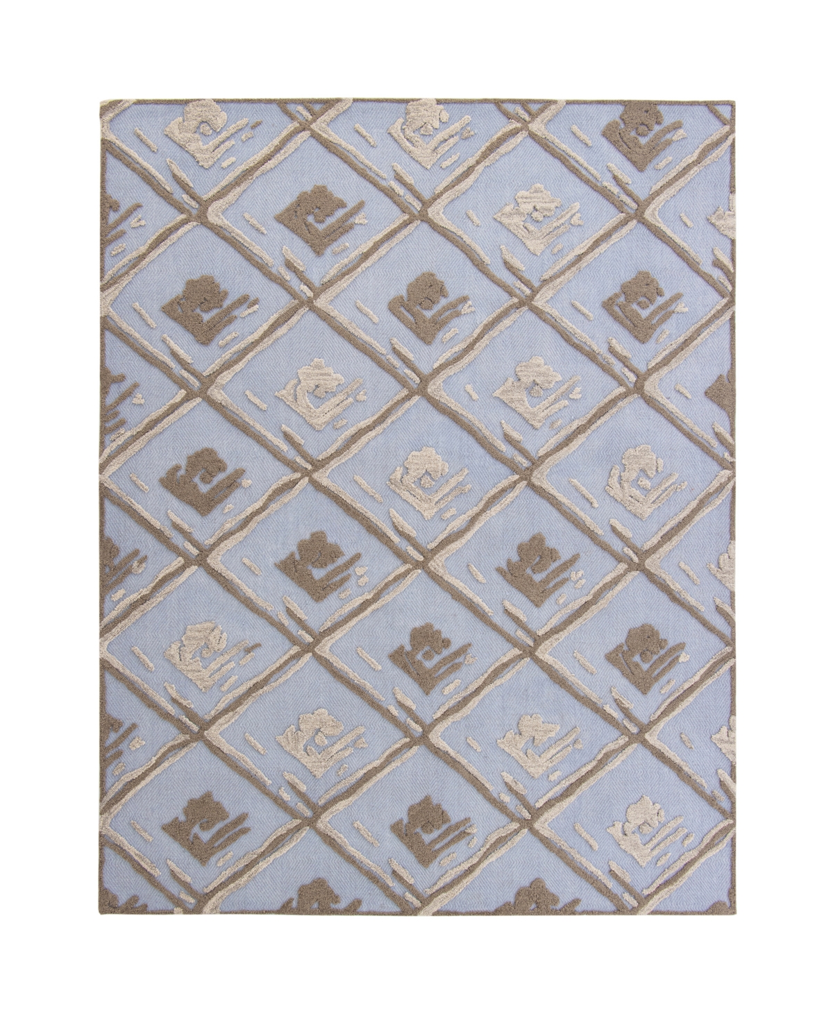 Creative Rugs Decor Aloha A-1742 7'6in x 9'6in Area Rug - Blue