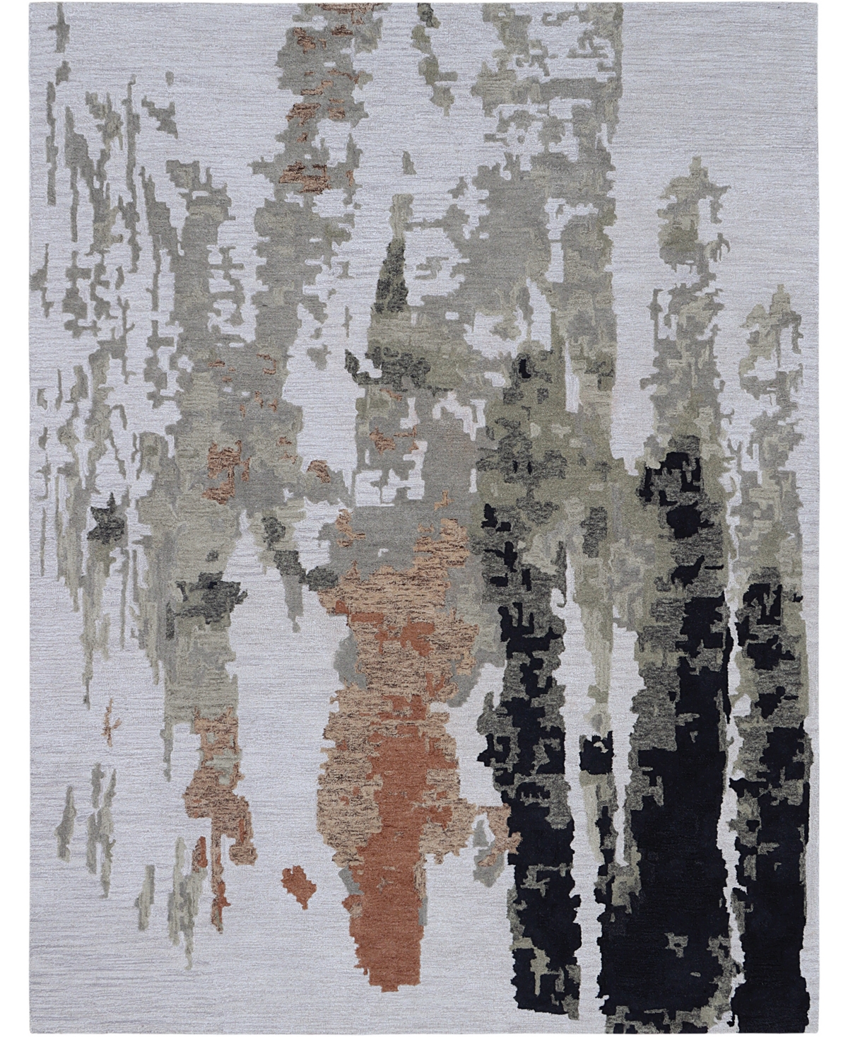 Creative Rugs Decor Eston E-1673 7'6in x 9'6in Area Rug - Silver