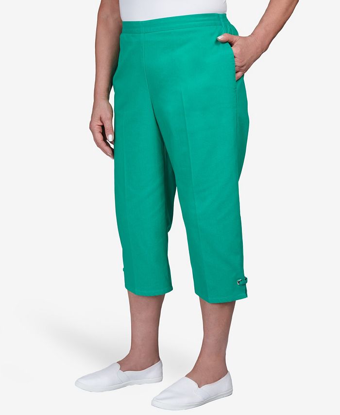Alfred Dunner Women's Island Vibes Looped in Capri Pants & Reviews ...