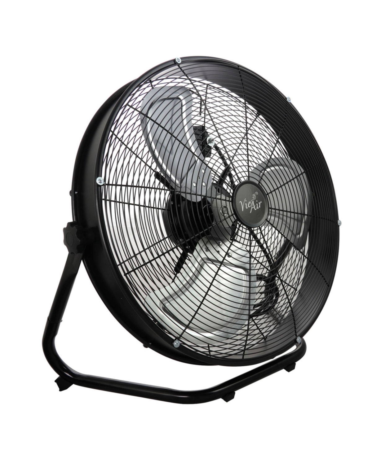 Vie Air Dual Function Wall Mountable Tilting Fan with 3 Speed Motor - Black