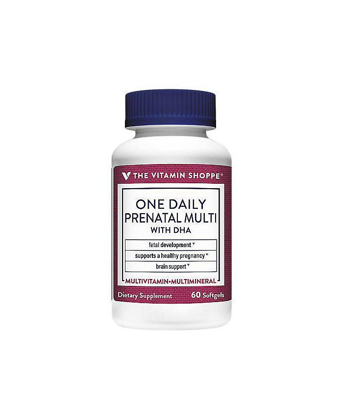 The Vitamin Shoppe One Daily Prenatal Multivitamin with DHA Supports