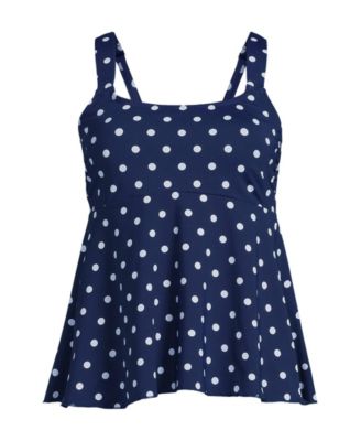 Women's DD-Cup Flutter Scoop Neck Tankini Top