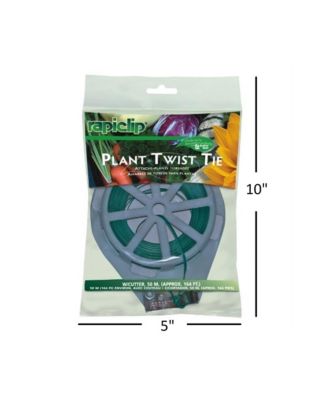 Luster Leaf Rapiclip 846 Plant Twist Tie w Cutter, 04mm x 160'