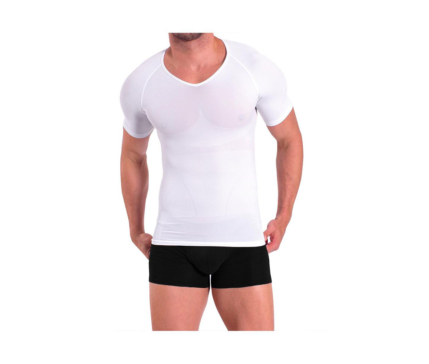 Мужская футболка Rounderbum Basic Light Compression, цвет: Белый — фото 1
