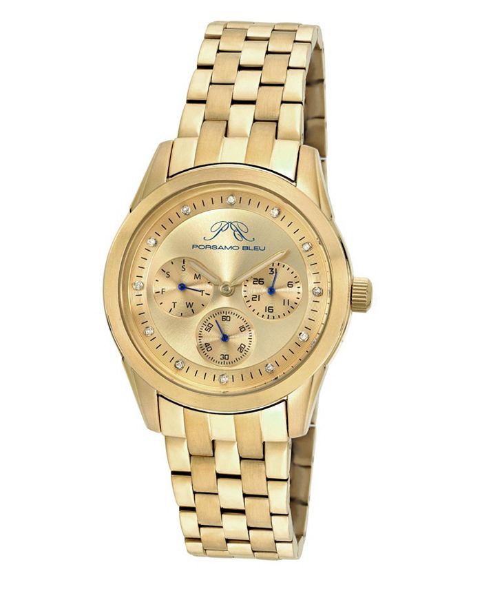 Porsamo Bleu Women's Diana Diamond Stainless Steel Bracelet Watch ...