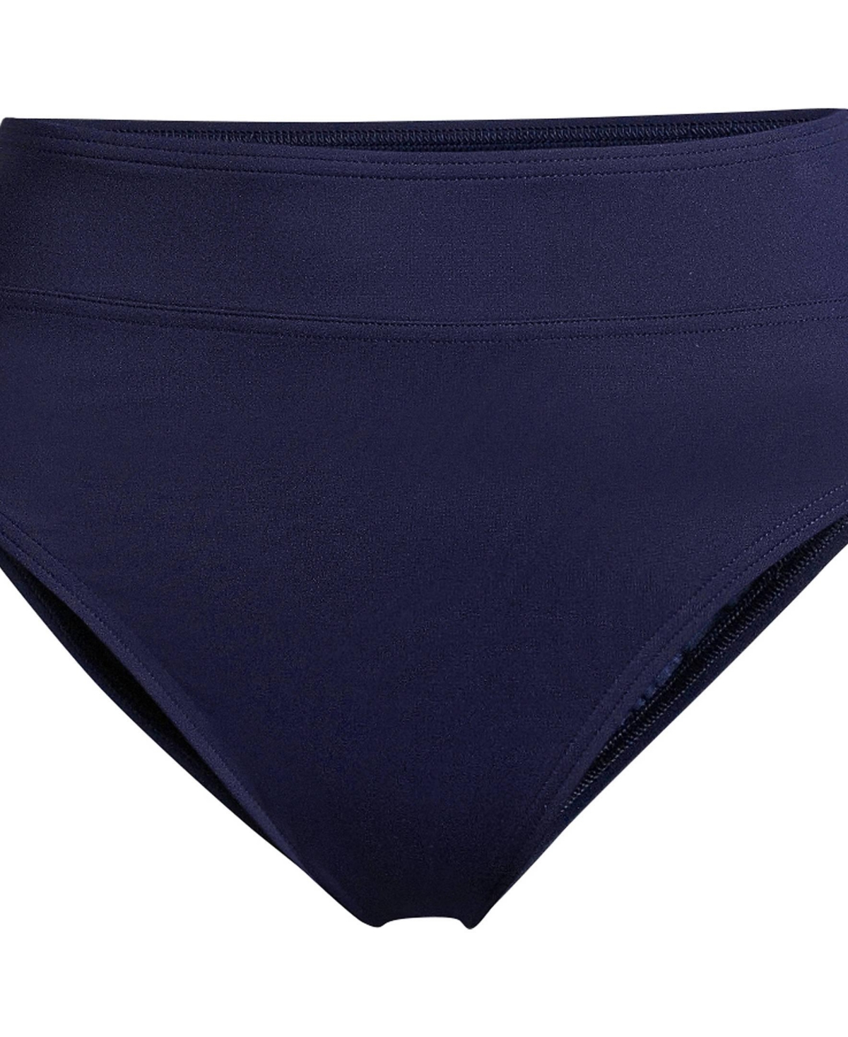 Lands' End Women's Chlorine Resistant High Leg High Waisted Bikini Swim Bottoms