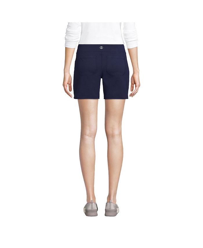 Lands' End Petite Active 5 Pocket Shorts Macy's