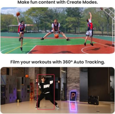 Pod Lite Fitness Tracking Phone Holder, Auto 360&deg; Rotation, Selfie, Handsfree Video Recording