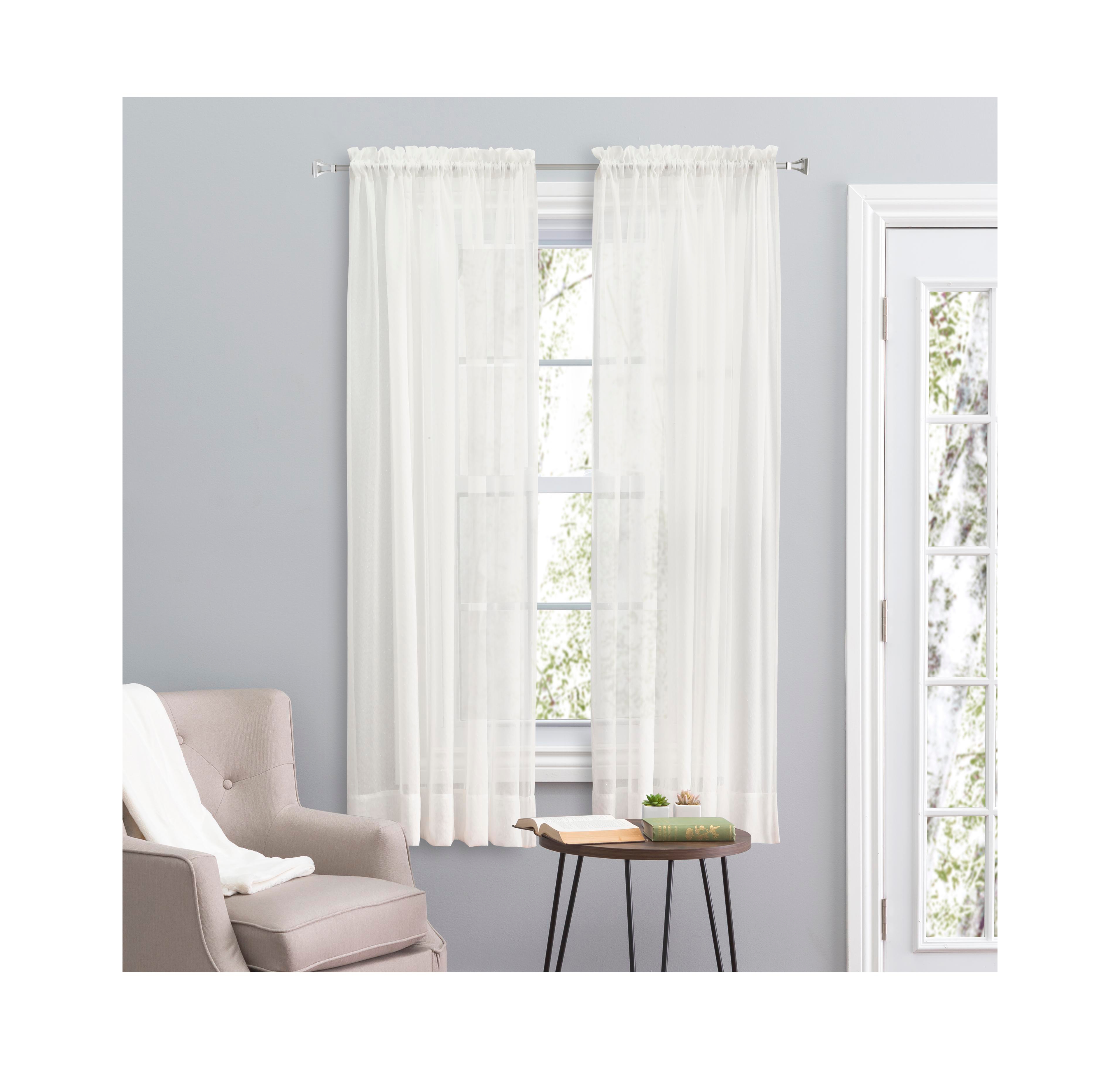 Ricardo Sea Glass Rod Pocket Curtain Panel 55"W x 54"L