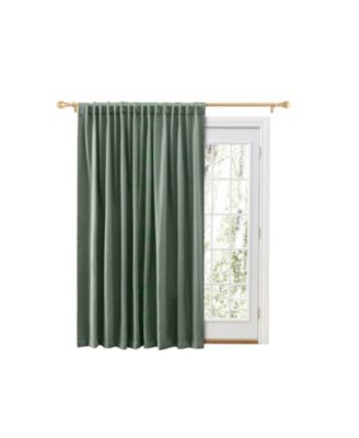 Grand Pointe Rod Pocket Patio Curtain Panel w/Back Tabs & Wand 110"W x 84"L