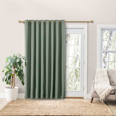 Grand Pointe Grommet Curtain Patio Panel w/Wand 110"W x 84"L