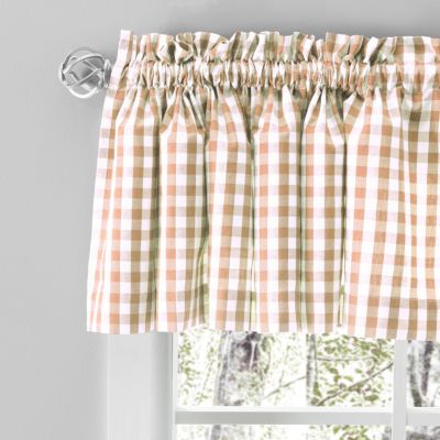 Checkmate Rod Pocket Tailored Valance Curtains 100"W x 15"L