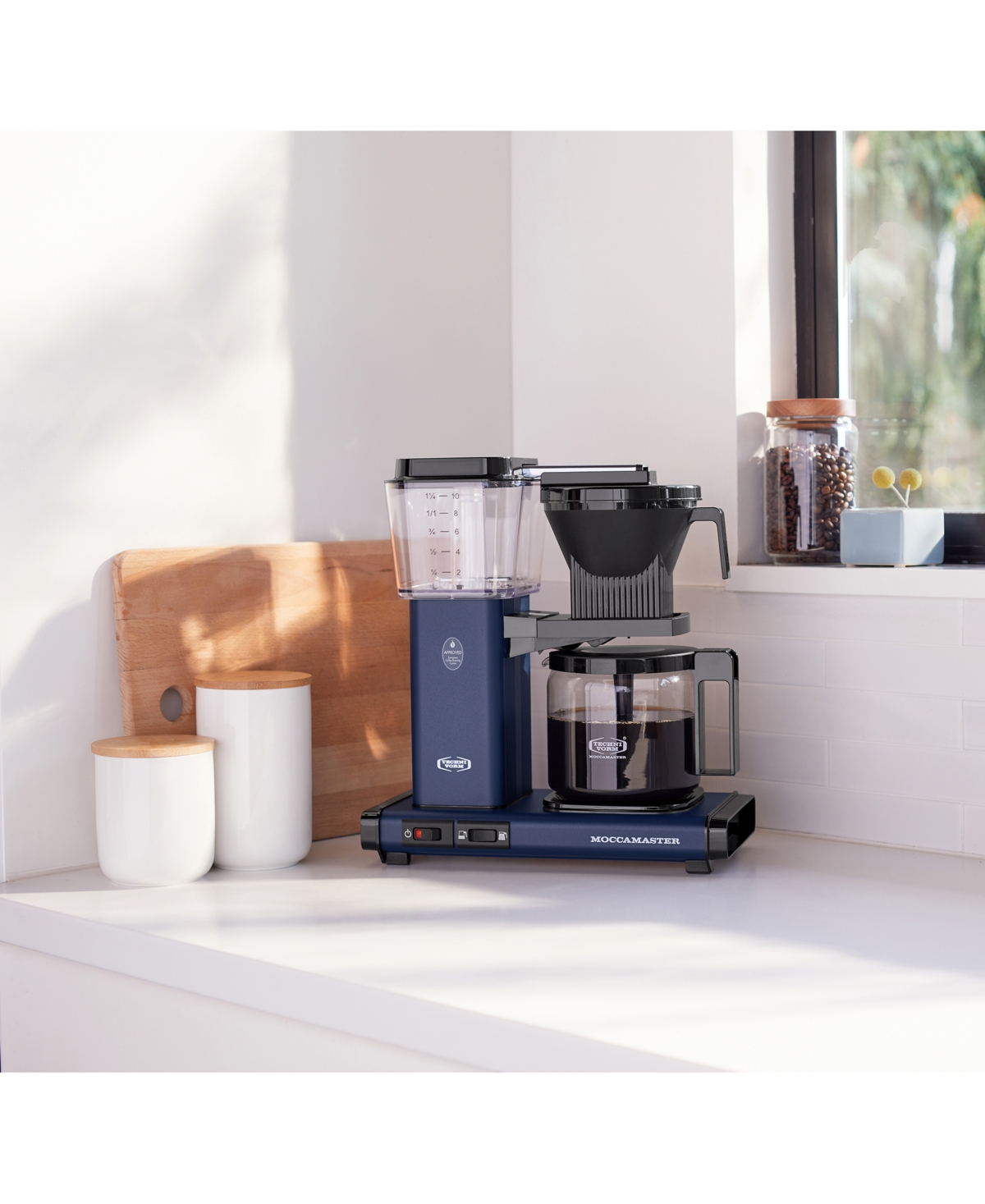 Moccamaster Kbgv Select Glass Carafe Coffee Brewer In Midnight Blue