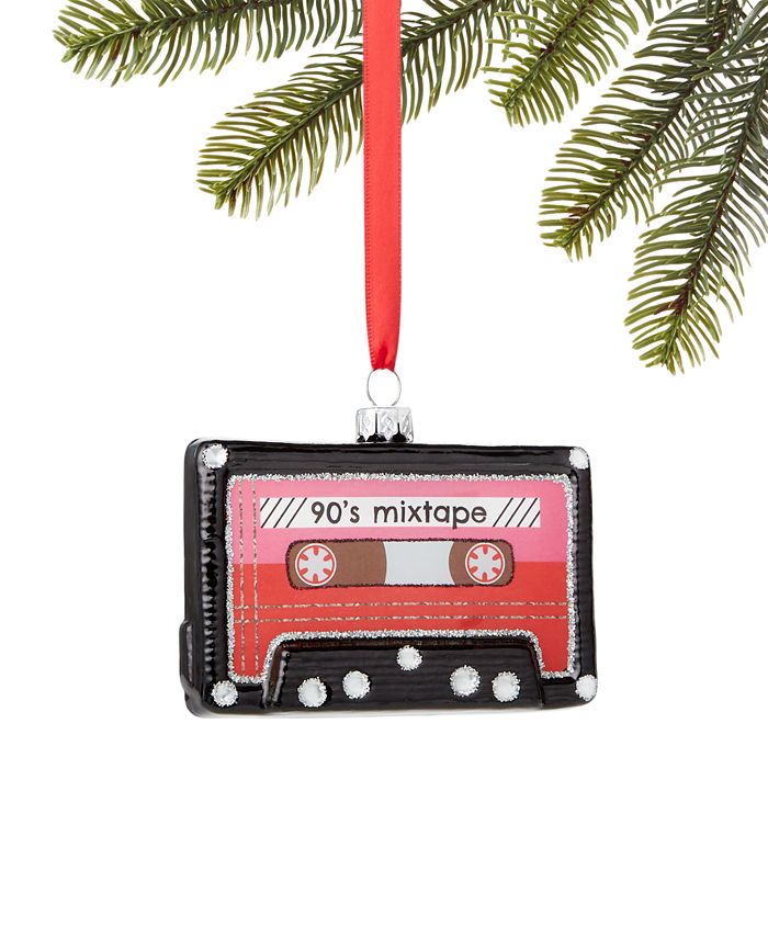 Holiday Lane Retro Holiday Cassette Tape Ornament, Created for Macy's Macy's