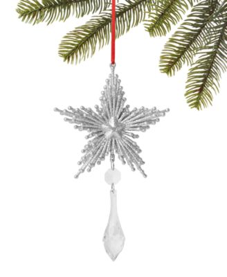 Holiday Lane - Silver Bells Silver Star Ornament