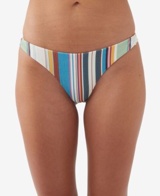 O'Neill - Juniors' Lookout Stripe Hermosa Hipster Bikini Bottoms