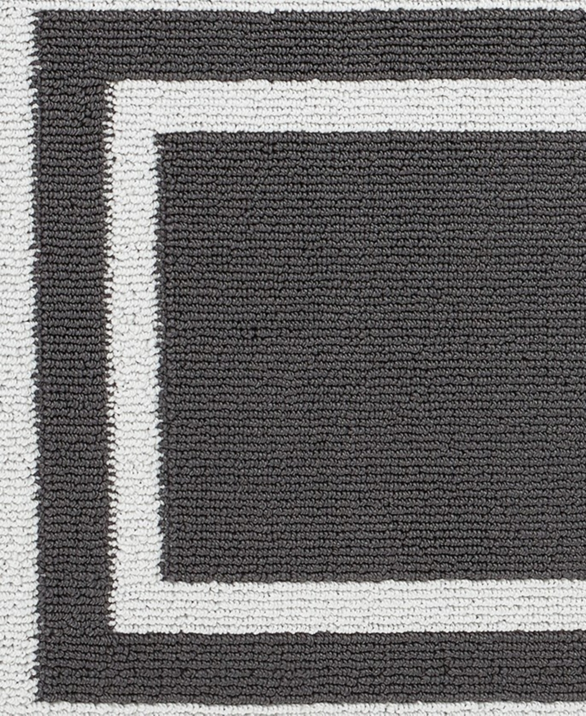 Jean Pierre Double Line Border Tufted - Machine Washable Runner Rug