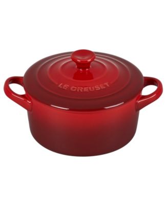 Stoneware 8 oz. Mini Round Cocotte with Lid
