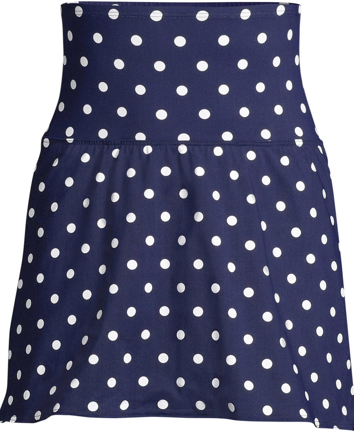 Lands' End Plus Size Tummy Control Ultra High Waisted Modest Swim Skirt Swim Bottoms