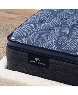Perfect Sleeper Cobalt Calm 14" Medium Pillow Top Mattress Set, Queen Split