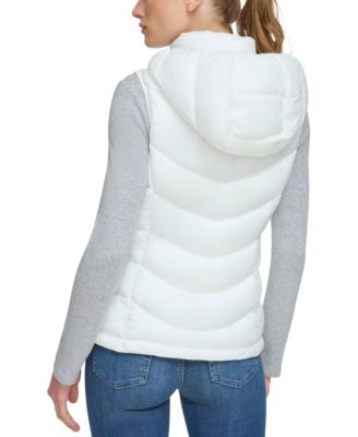 Women's Packable Hooded Puffer Vest, Created for Macy's