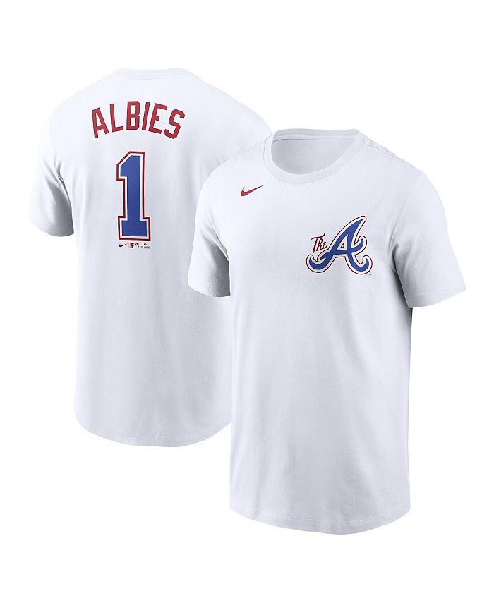 Nike Men's Ozzie Albies White Atlanta Braves 2023 City Connect Name and  Number T-shirt - Macy's