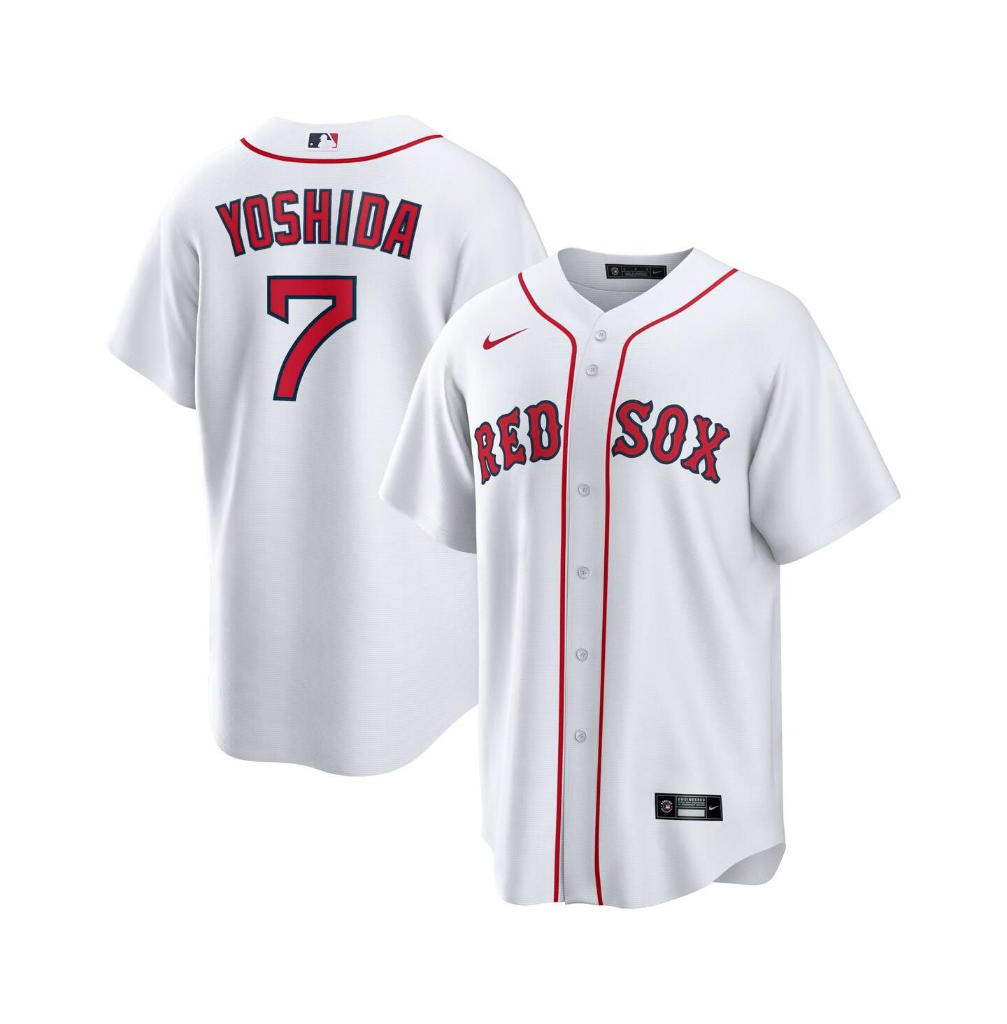 Мужской топ Nike Masataka Yoshida White Boston Red Sox Home Official Replica Player Jersey — фото 1